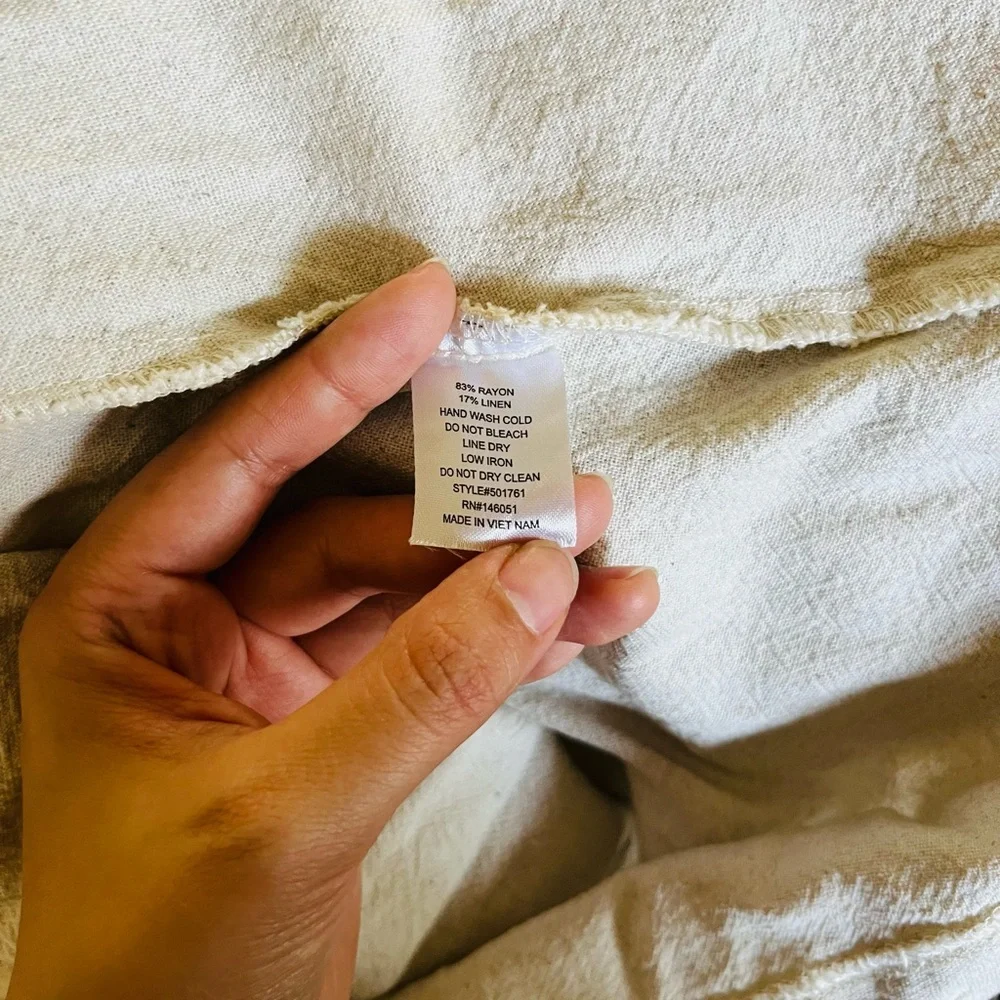 Monteau Cream Button-Front Midi Dress - Picture 10 of 10